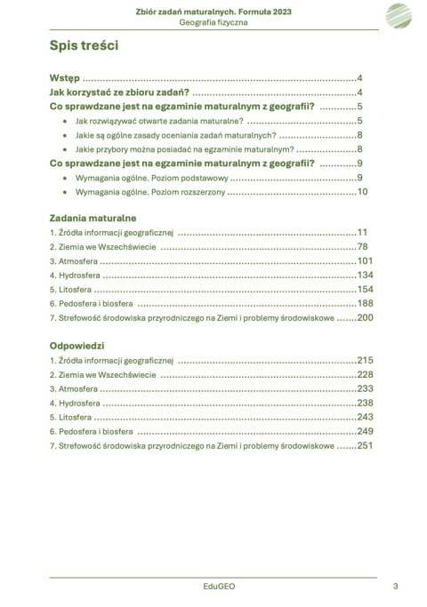 Geografia 1. Zbiór zadań maturalnych. Formuła 2023. Geografia fizyczna (e-Book, PDF)