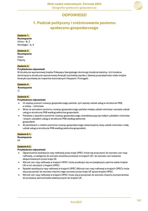Geografia 2. Zbiór zadań maturalnych. Formuła 2023. Geografia społeczno-gospodarcza. wyd. 2. (e-Book, PDF)