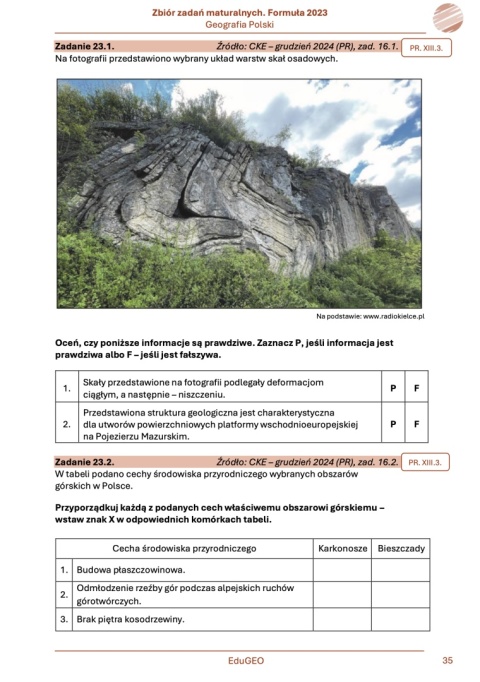Geografia 3. Zbiór zadań maturalnych. Formuła 2023. Geografia Polski. wyd.2 (e-Book, PDF)