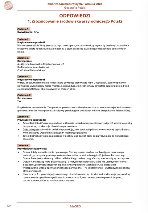 Geografia 3. Zbiór zadań maturalnych. Formuła 2023. Geografia Polski. wyd.2 (e-Book, PDF)