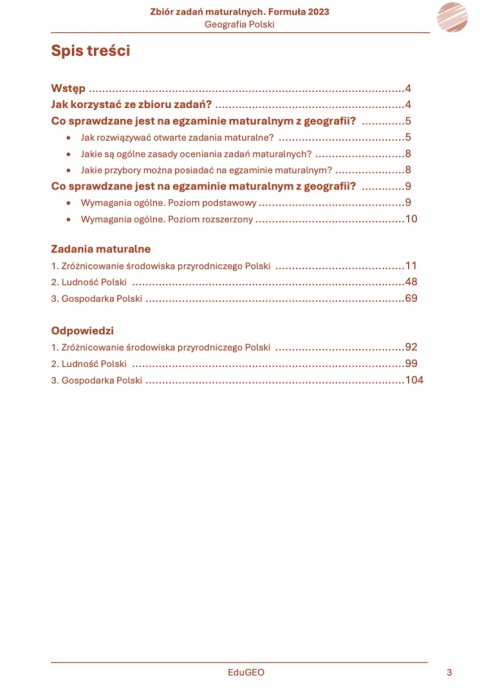 Geografia 3. Zbiór zadań maturalnych. Formuła 2023. Geografia Polski (E-book, PDF)
