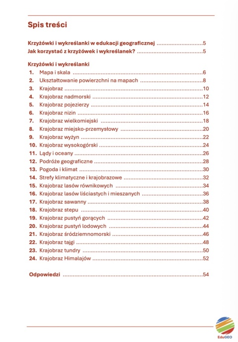Krzyżówki i wykreślanki geograficzne. Klasa 5 (E-book, PDF)