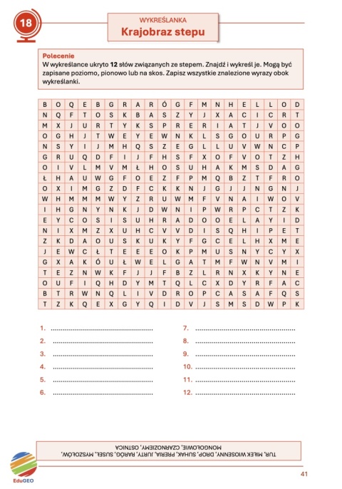 Krzyżówki i wykreślanki geograficzne. Klasa 5 (E-book, PDF)
